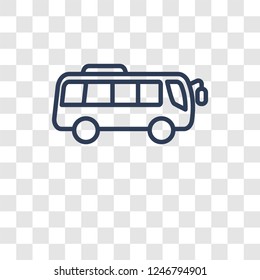 Bus icon. Trendy Bus logo concept on transparent background from Transportation collection