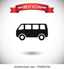 Bus icon vector