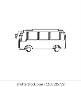 Bus Icon Vector Art Illustration