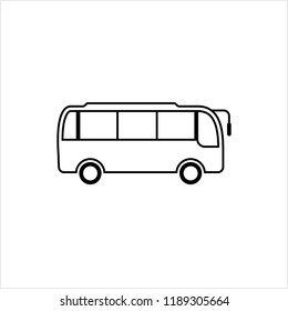 Bus Icon, Bus Vector Art Illustration