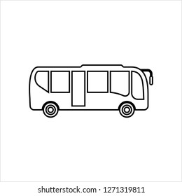 Bus Icon, Bus Vector Art Illustration