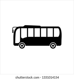 Bus Icon, Bus Vector Art Illustration