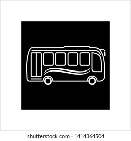 Bus Icon, Bus Vector Art Illustration