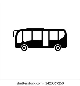 Bus Icon, Bus Vector Art Illustration
