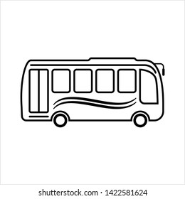 Bus Icon, Bus Vector Art Illustration