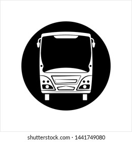 Bus Icon, Bus Vector Art Illustration