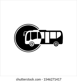 Bus Icon, Bus Vector Art Illustration