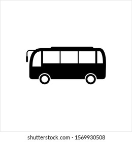 Bus Icon, Bus Vector Art Illustration