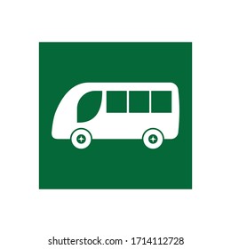 Diseño de plantilla Icono de bus, Ilustración de imágenes de vectores de bus