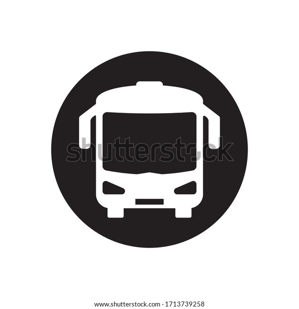 Bus\
Icon, Bus Vector Art Illustration template\
design