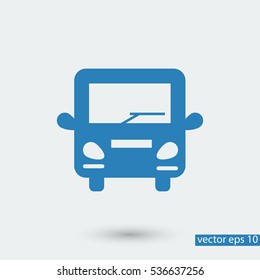 bus icon, vector best flat icon, EPS