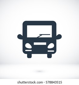 bus icon, vector best flat icon, EPS