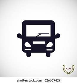 bus icon, vector best flat icon, EPS