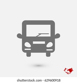 bus icon, vector best flat icon, EPS