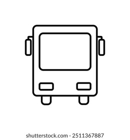 Icono de autobús Vector negro modelo de lujo