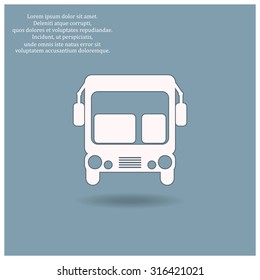 Bus. icon. vector design