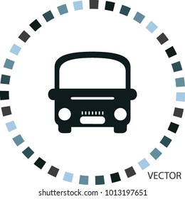 Bus icon, vector design element