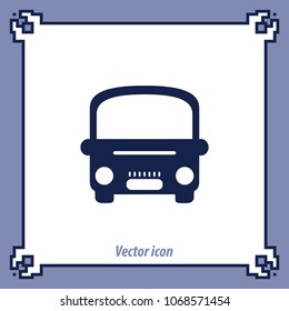 Bus icon, vector design element