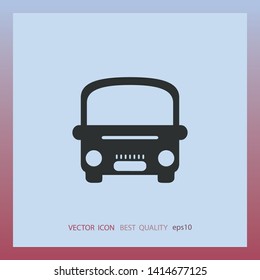Bus icon, vector design element