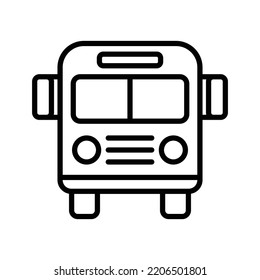 bus icon vector design template in white background