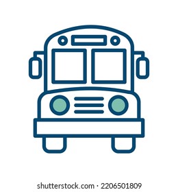 bus icon vector design template in white background