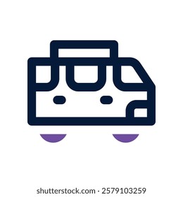 bus icon. vector dual tone icon for your website, mobile, presentation, and logo design.