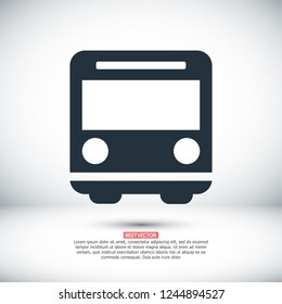 Bus. icon. Vector Eps 10