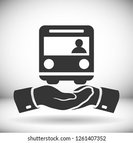 Bus. icon. Vector Eps 10