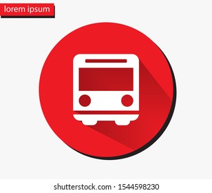 Bus. icon. Vector Eps 10. Lorem Ipsum Flat Design