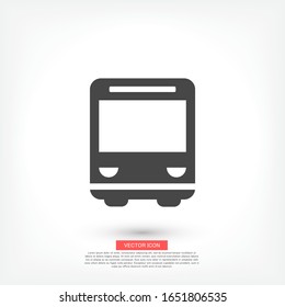 Bus. icon. Vector Eps 10. Lorem Ipsum Flat Design