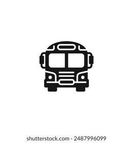 Bus icon vector. EPS 10 editable vector