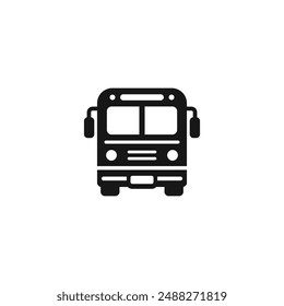 Bus icon vector. EPS 10 editable vector