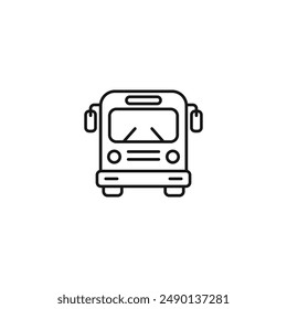 Bus icon vector. EPS 10 editable vector