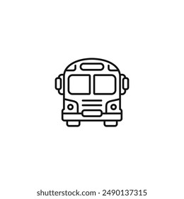 Bus icon vector. EPS 10 editable vector