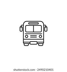 Bus icon vector. EPS 10 editable vector