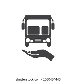Bus Icon Vector flat design style
