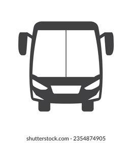 Bus icon vector, flat design best vector icon, black bus icon isolated on white background. public transportation, Bus icon vector for web and mobile app. bus sign and symbol. 