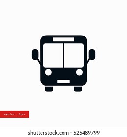 bus icon vector, flat design best vector icon
