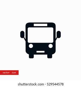 Bus icon vector, flat design best vector icon