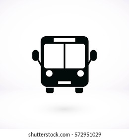 bus icon vector, flat design best vector icon