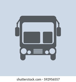 Bus Icon Vector flat design style