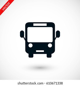 Bus icon vector, flat design best vector icon