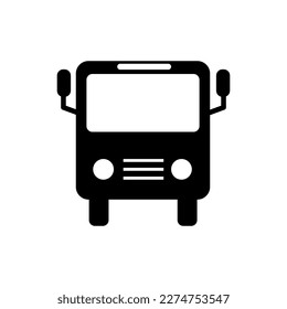 Bus icon vector, Bus vector flst illustration on white background..eps