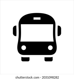 Bus icon vector graphic illustration