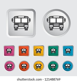 Bus icon. Vector illustration.