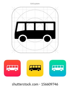 Bus icon. Vector illustration.