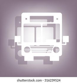 Bus icon. Vector illustration