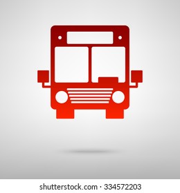 Bus icon. Vector illustration