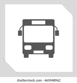 Bus icon, vector illustration