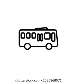 bus icon Vector illustration in black